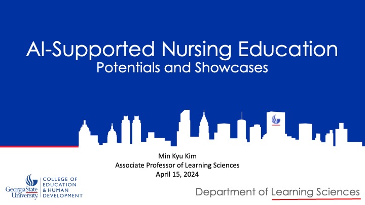 Dr. Kim was invited as a guest speaker at the School of Nursing faculty meeting.